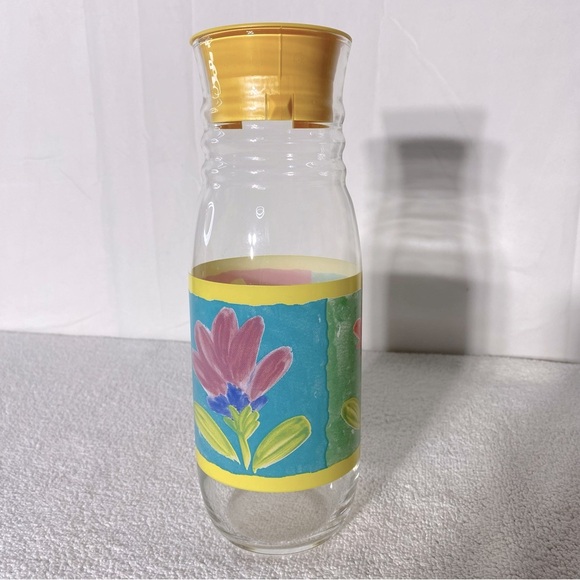 Vintage Gardenia Luminarc Arc France Glass Pitcher Carafe With Lid - Picture 7 of 12